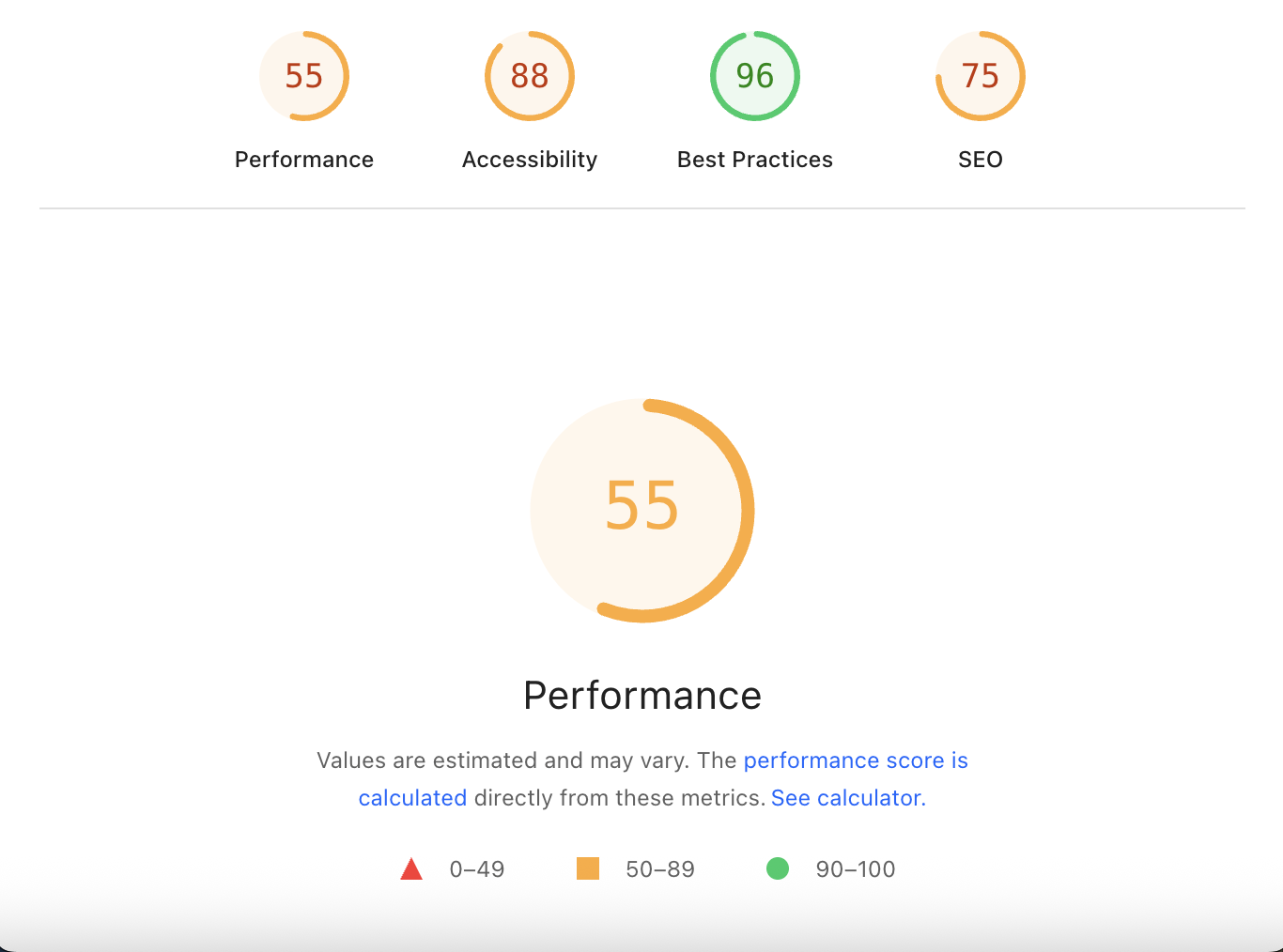 bad pagespeed scores - Pressure Wash Web Design